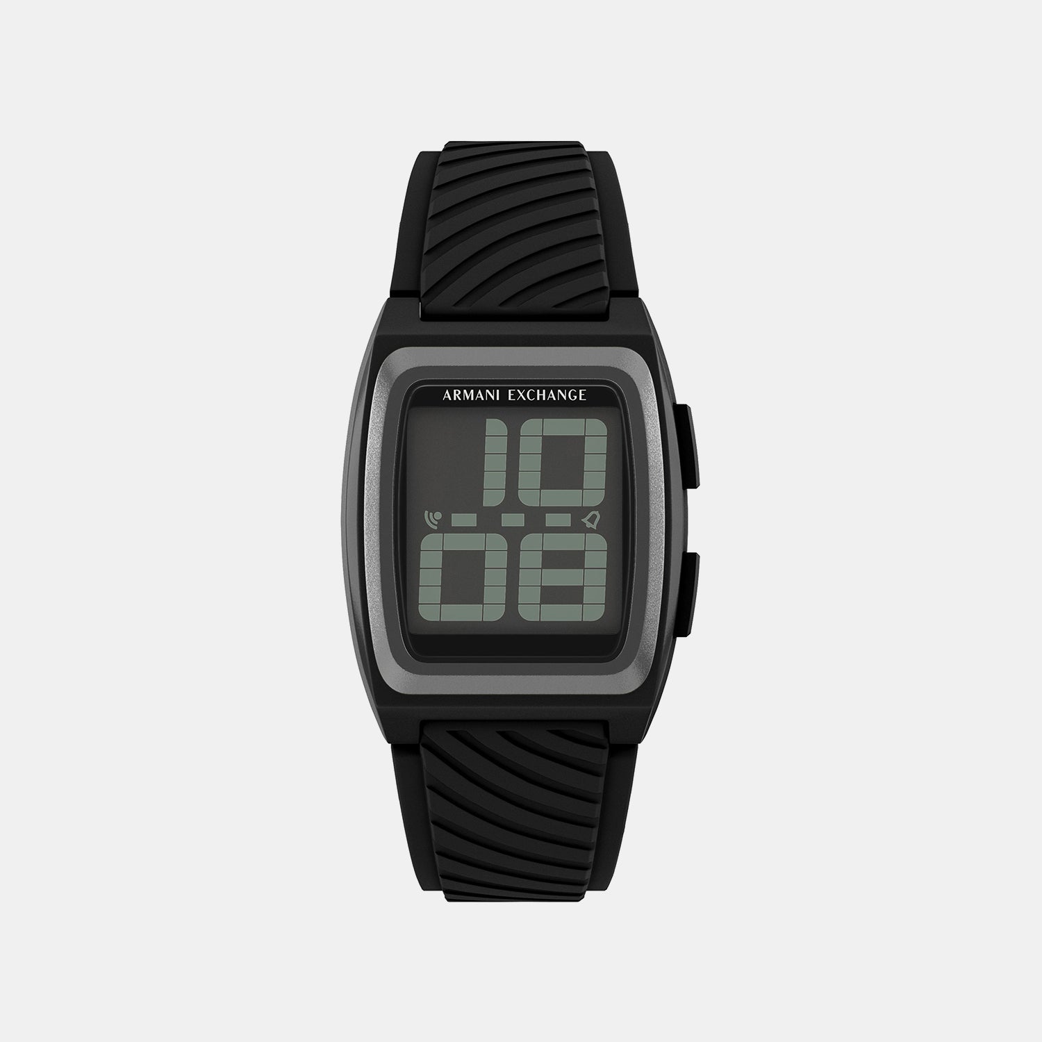 Men Quartz Black Dial Digital Silicone Watch AX2971