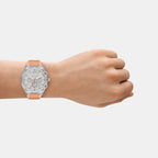 Men Quartz Grey Dial Chronograph Polyester Watch AX4164