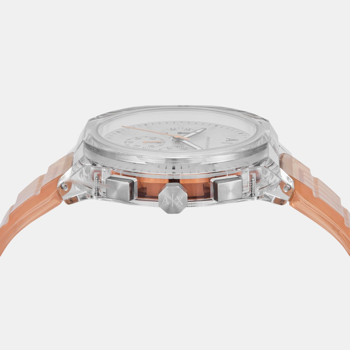 Sync Men Quartz Grey Dial Chronograph PU Watch AX4164
