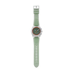Men Quartz Green Dial Chronograph Polyurethane Watch AX4165