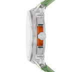 Men Quartz Green Dial Chronograph Polyurethane Watch AX4165