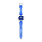 Men Quartz Blue Dial Chronograph Polyurethane Watch AX4166