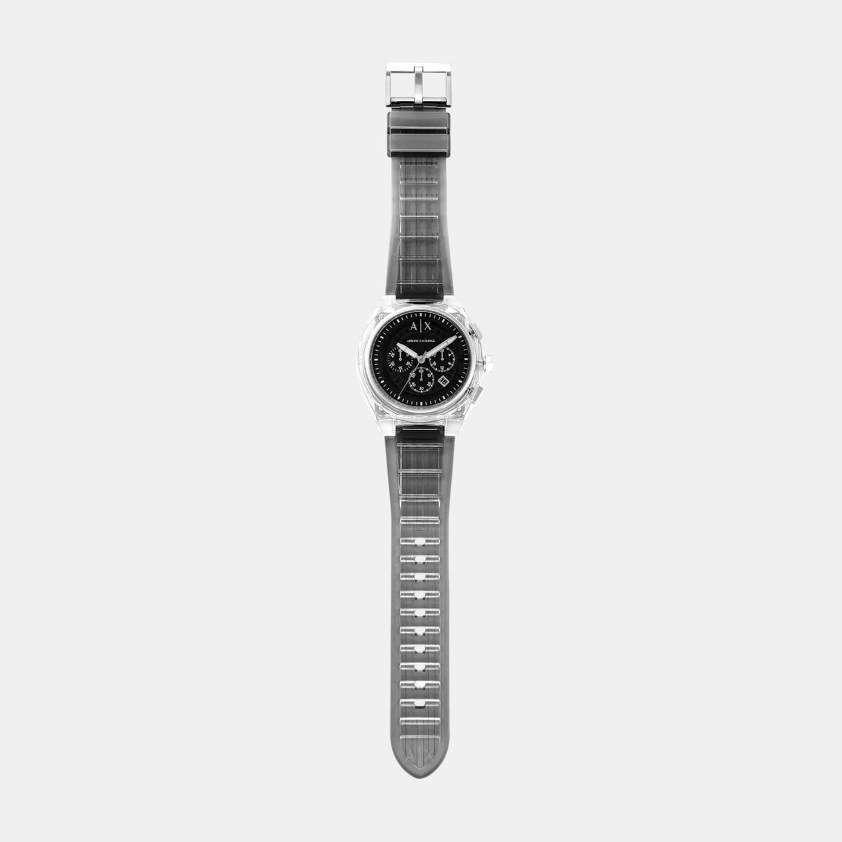 Sync Men Quartz Grey Dial Chronograph PU Watch AX4167