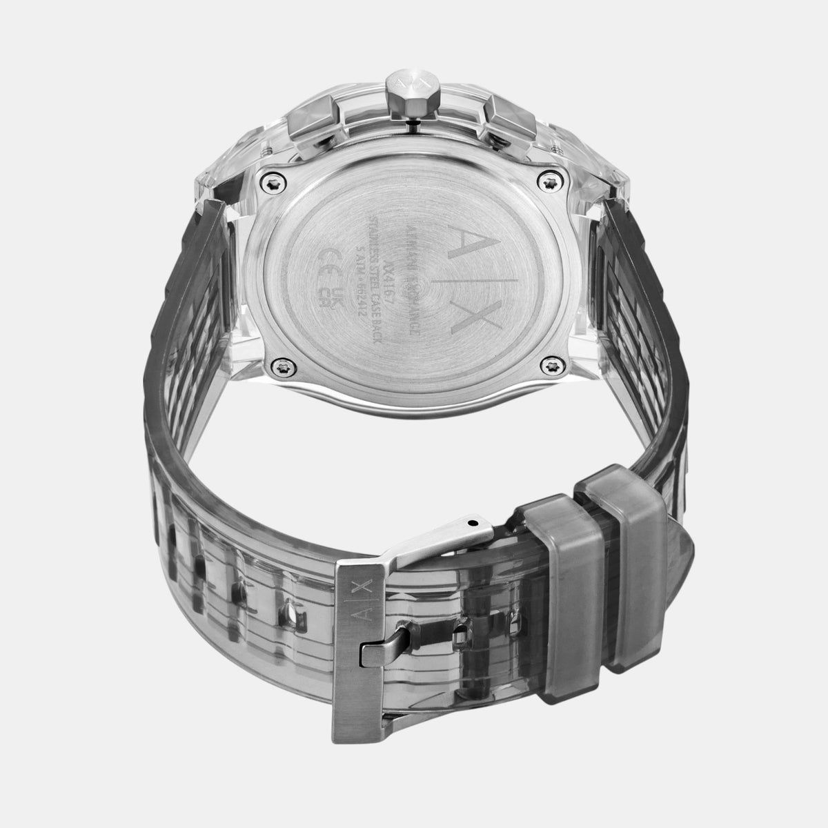 Sync Men Quartz Grey Dial Chronograph PU Watch AX4167