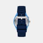 Sync Men Quartz Blue Dial Chronograph Silicone Watch AX4170