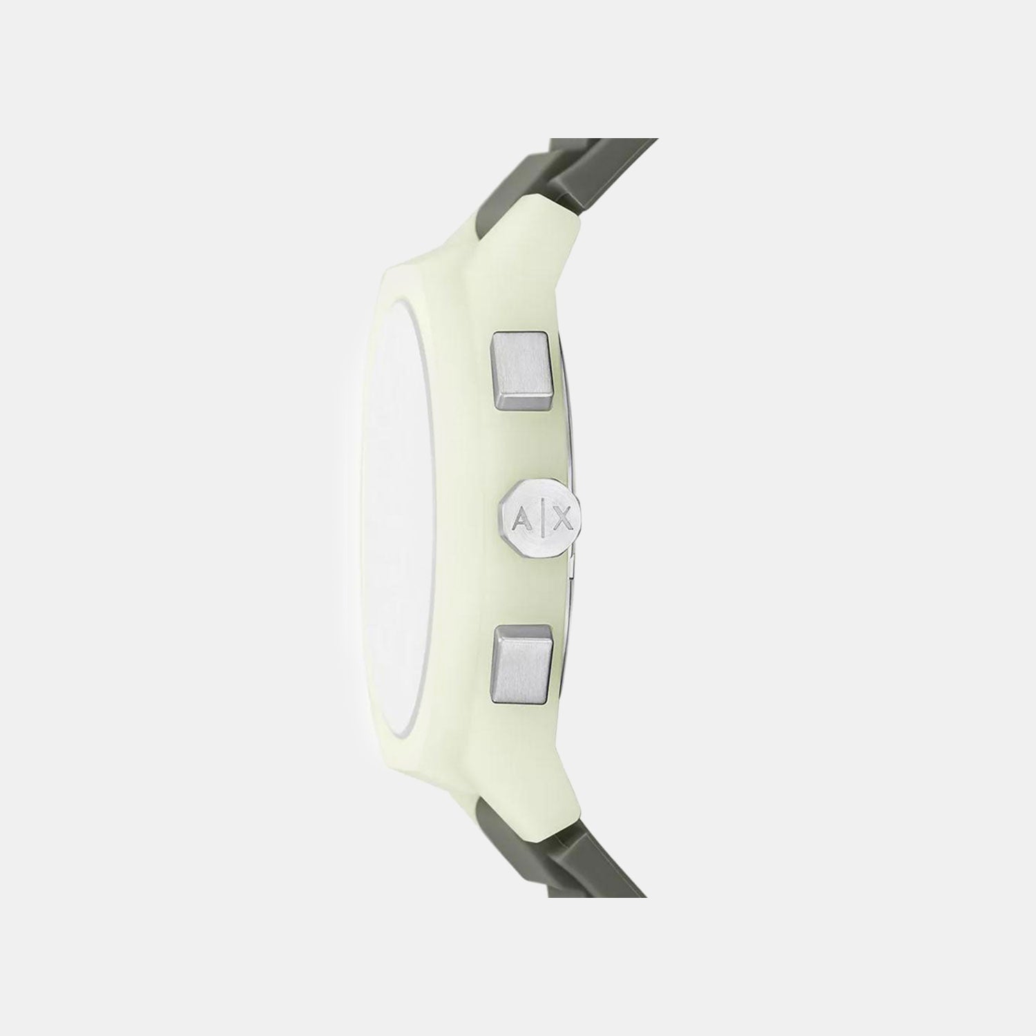 Sync Men Quartz Green Dial Chronograph Silicone Watch AX4171