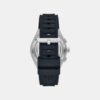 Sync Men Quartz Blue Dial Chronograph Silicone Watch AX4172