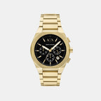 Armani Exchange Round Black Chronograph watch
