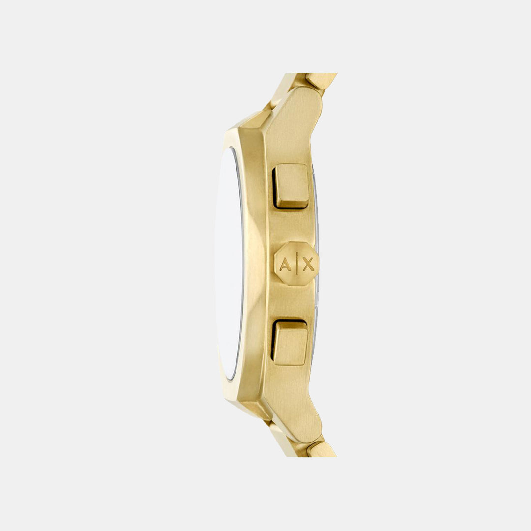 Armani Exchange Men Round Black watch