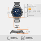 Armani Exchange 42 mm Gunmetal Quartz watch