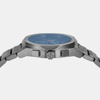 Armani Exchange Men Round Blue watch