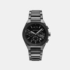 Armani Exchange Round Black Chronograph watch