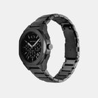 Armani Exchange Men Round Black watch