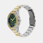 Sync Men Quartz Green Dial Chronograph Stainless Steel Watch AX4184