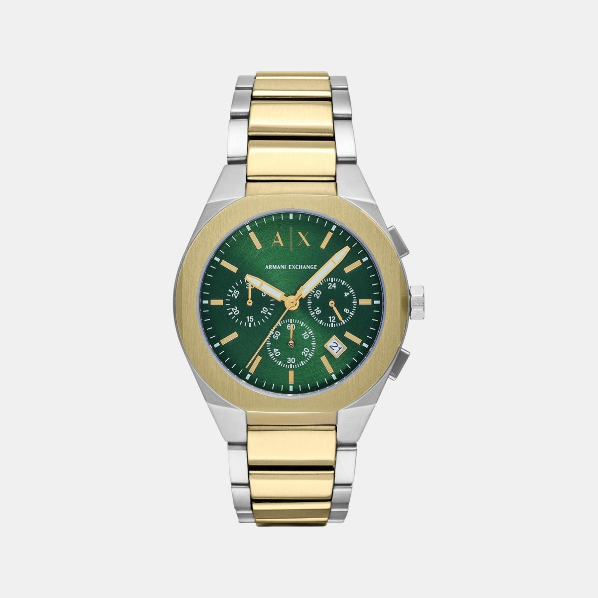 Sync Men Quartz Grey Dial Chronograph Stainless Steel Watch AX4184