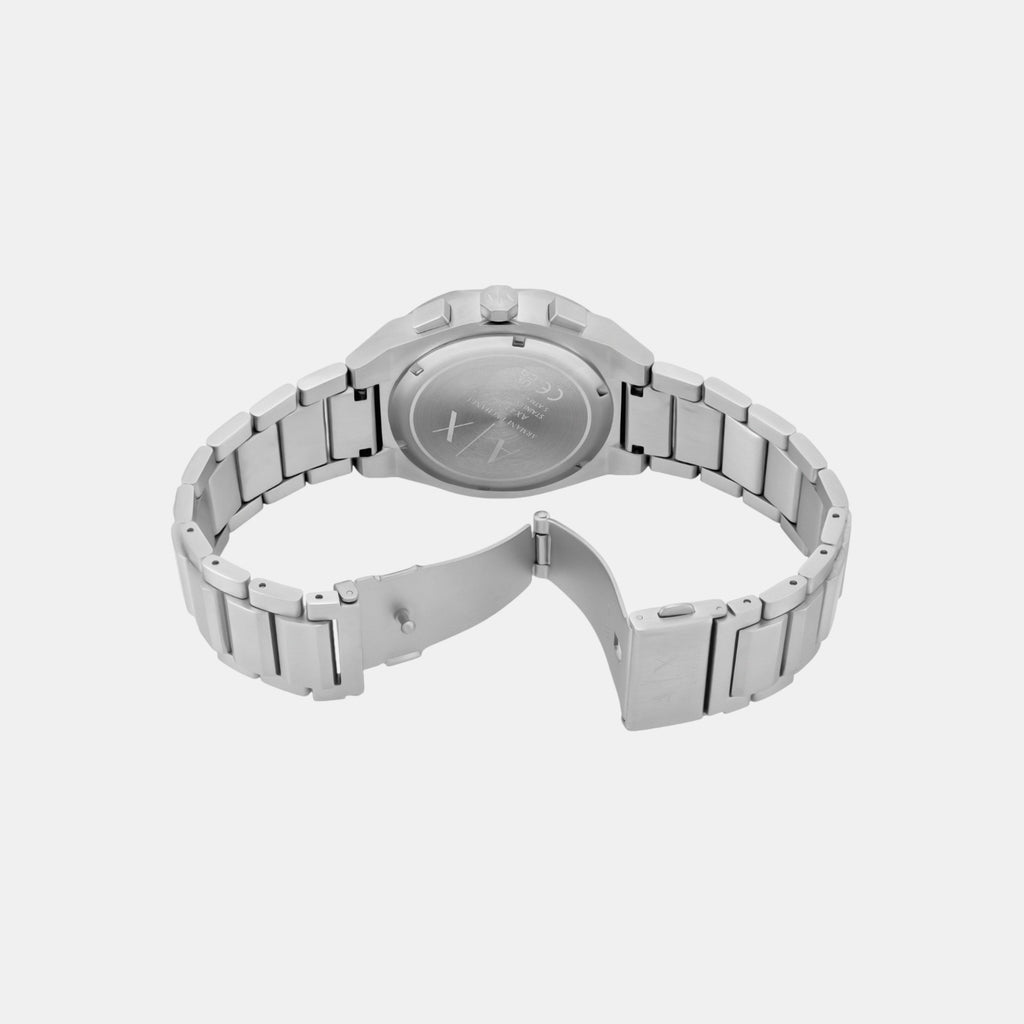 Sync Men Quartz Black Dial Chronograph Stainless Steel Watch AX4186