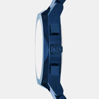 Men Quartz Blue Dial Chronograph Stainless Steel Watch AX4189