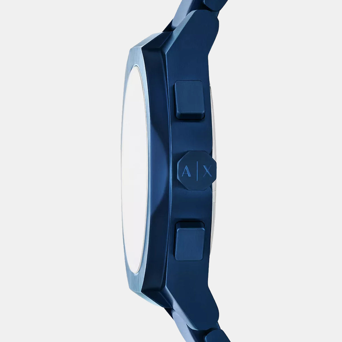 Sync Men Quartz Blue Dial Chronograph Stainless Steel Watch AX4189