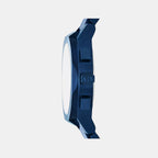 Men Quartz Blue Dial Chronograph Stainless Steel Watch AX4189