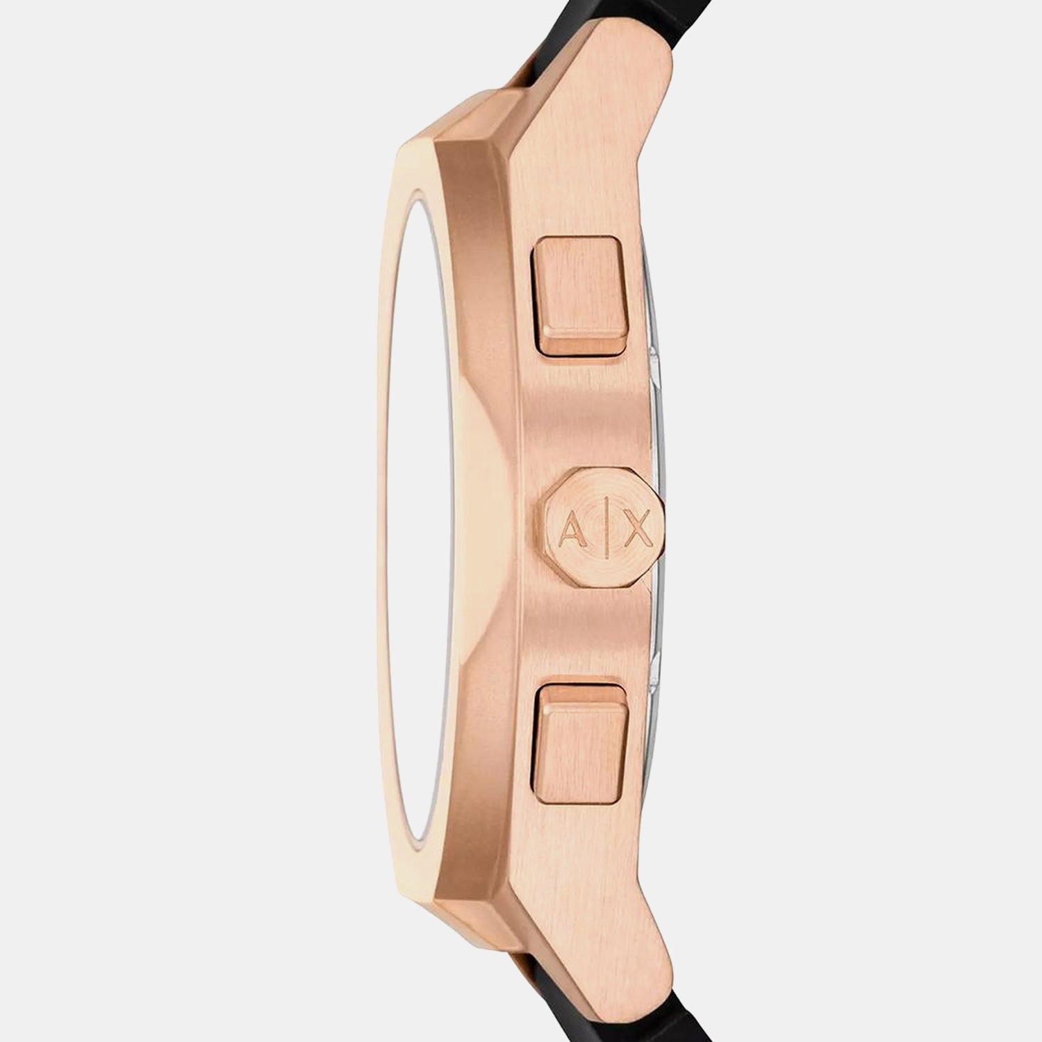 Sync Men Quartz Black Dial Analog Silicone Watch AX4190