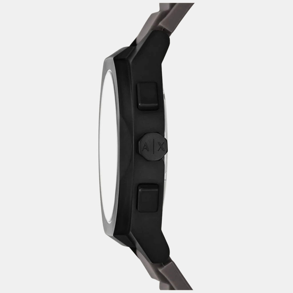 Sync Men Quartz Grey Dial Chronograph Silicone Watch AX4191