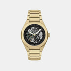 Sync Men Automatic Black Dial Chronograph Stainless Steel Watch AX4194