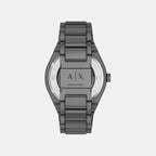 Men Automatic Grey Dial Analog Stainless Steel Watch AX4195