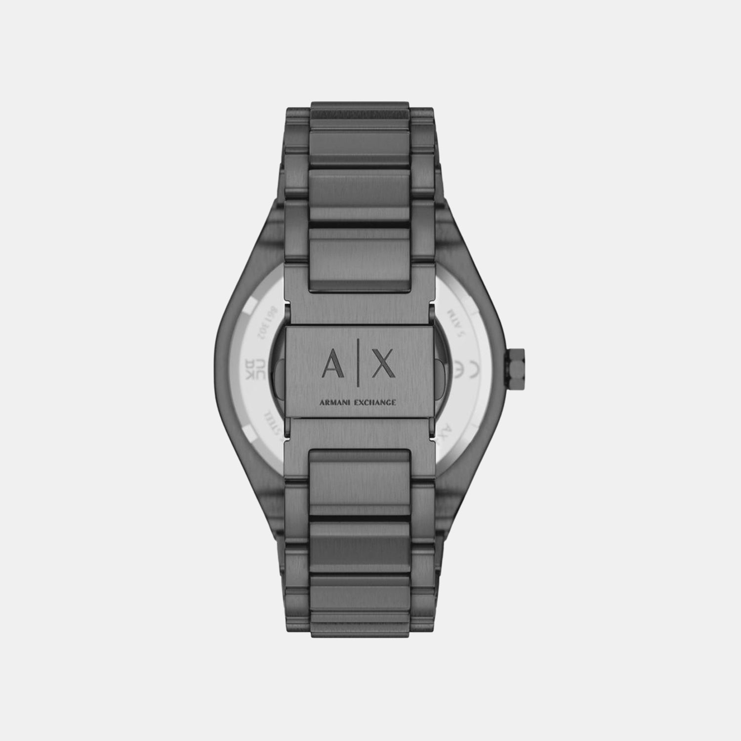 Men Automatic Grey Dial Analog Stainless Steel Watch AX4195