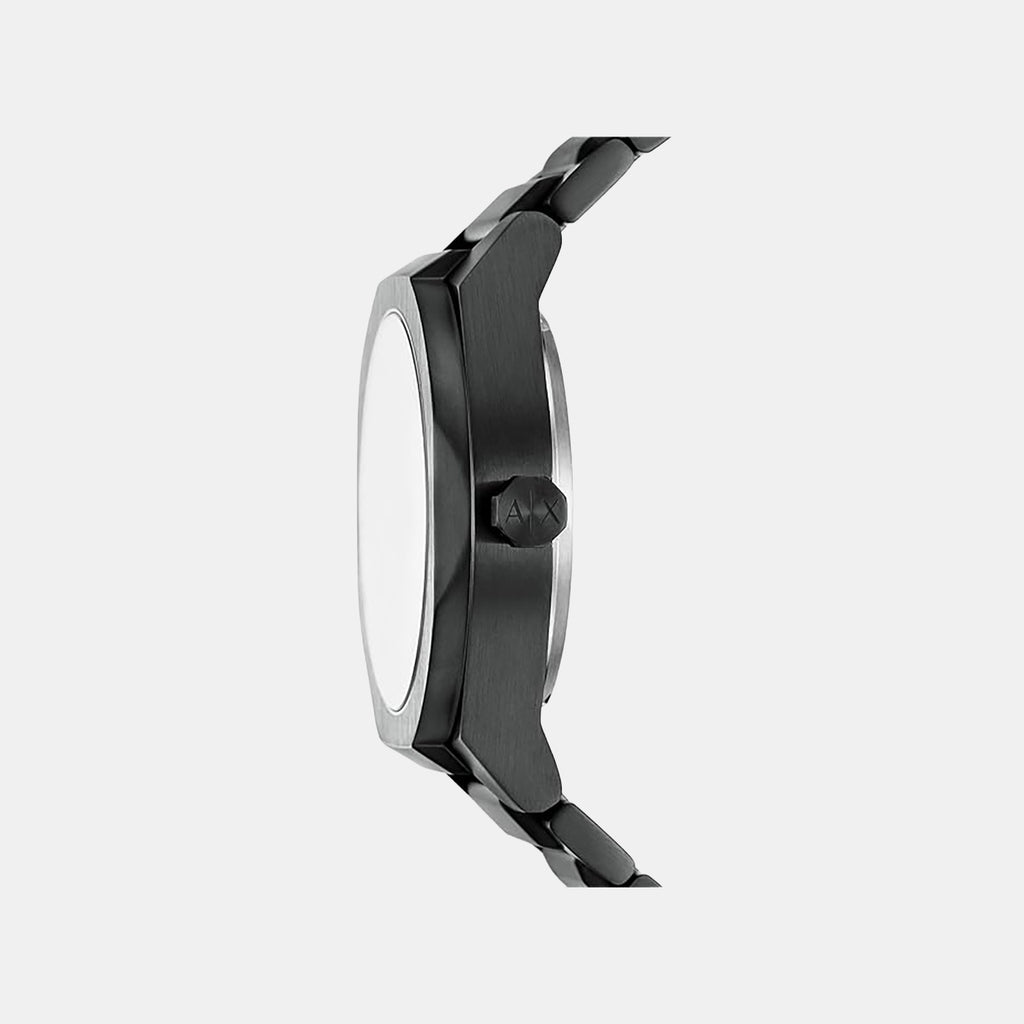 Sync Men Automatic Black Dial Chronograph Stainless Steel Watch AX4196