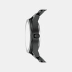 Sync Men Automatic Black Dial Chronograph Stainless Steel Watch AX4196