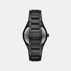 Sync Men Automatic Black Dial Chronograph Stainless Steel Watch AX4196