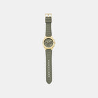 Sync Men Quartz Green Dial Chronograph Silicone Watch AX4197