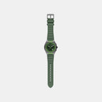 Sync Men Quartz Green Dial Chronograph Silicone Watch AX4292