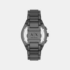 Men Quartz Grey Dial Chronograph Stainless Steel Watch AX4296