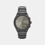 Men Quartz Grey Dial Chronograph Stainless Steel Watch AX4296