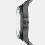 Men Automatic Green Dial Chronograph Stainless Steel Watch AX4302