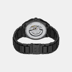 Men Automatic Black Dial Chronograph Stainless Steel Watch AX4304
