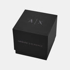 Men Automatic Black Dial Chronograph Stainless Steel Watch AX4304