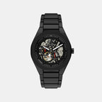 Men Automatic Black Dial Chronograph Stainless Steel Watch AX4304