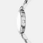 Women Quartz Silver Dial Analog Stainless Steel Watch AX4405