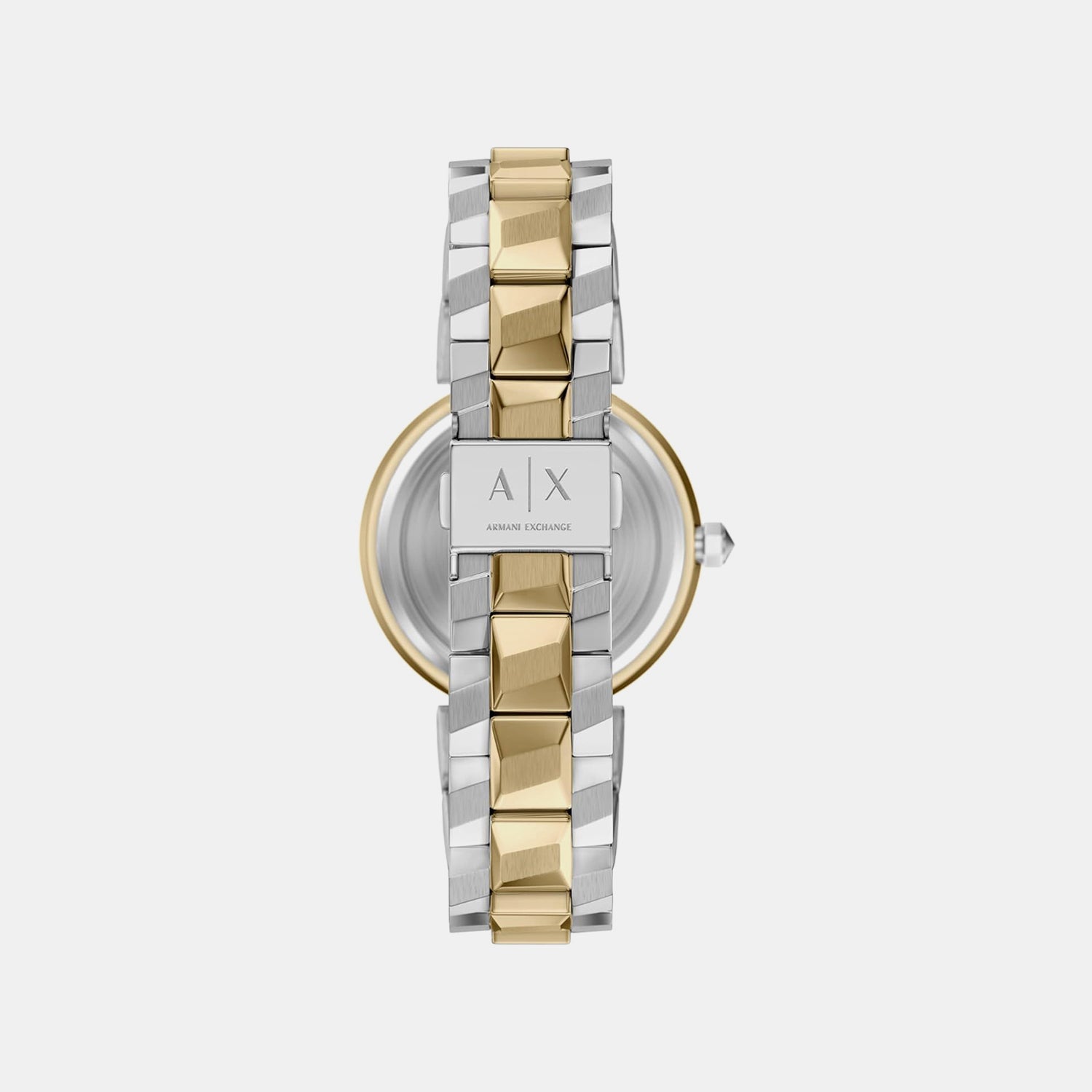 Women Quartz Silver Dial Analog Stainless Steel Watch AX4406