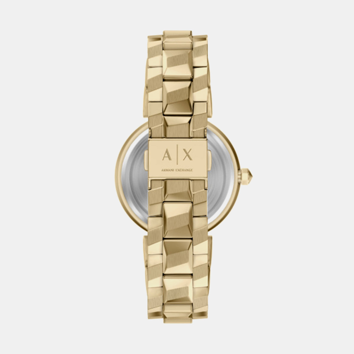 Women Quartz Gold Dial Analog Stainless Steel Watch AX4407