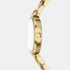 Women Quartz Gold Dial Analog Stainless Steel Watch AX4407