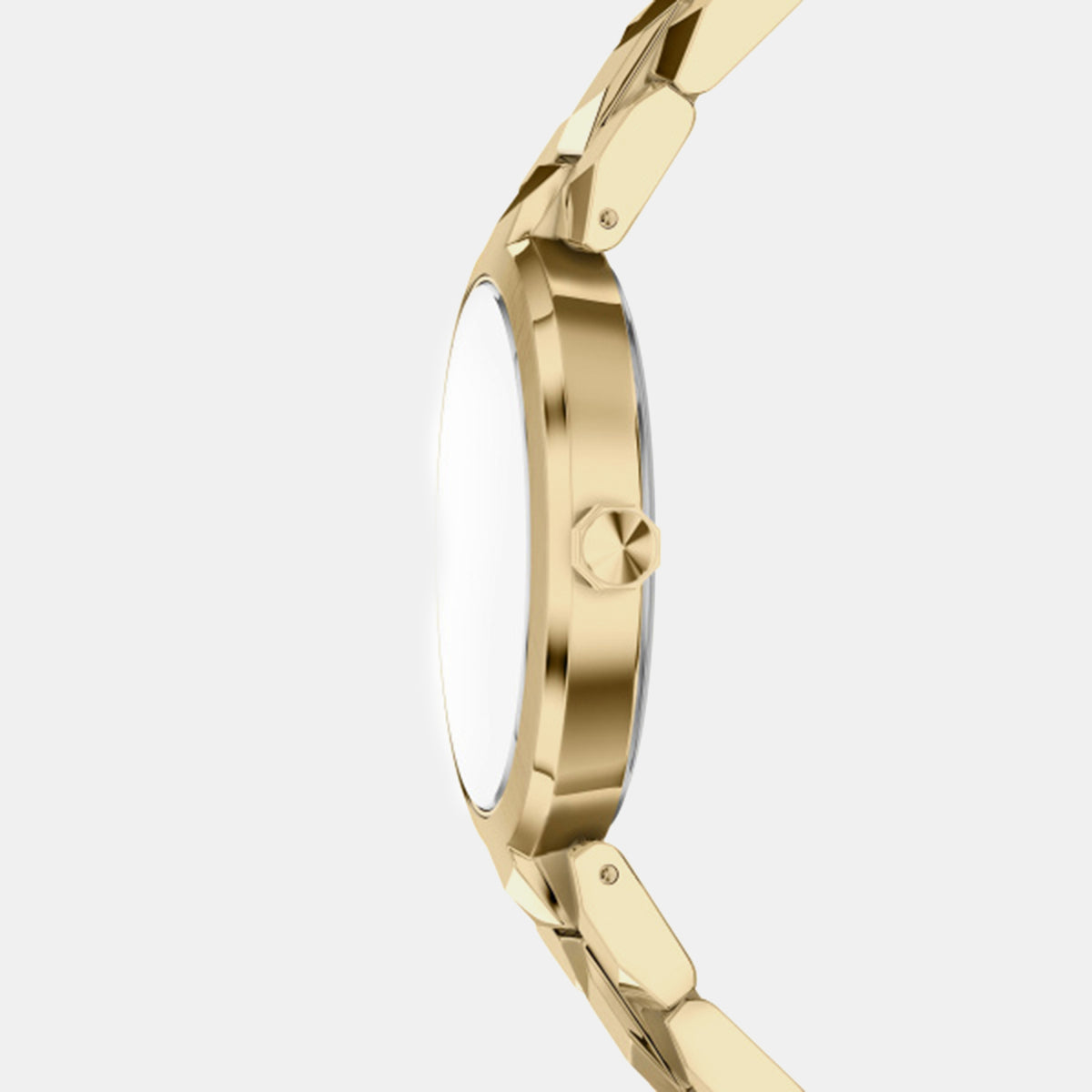Women Quartz Gold Dial Analog Stainless Steel Watch AX4407
