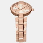 Women Quartz Rose Gold Dial Analog Stainless Steel Watch AX4408