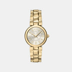Women Quartz Grey Dial Analog Stainless Steel Watch AX4409