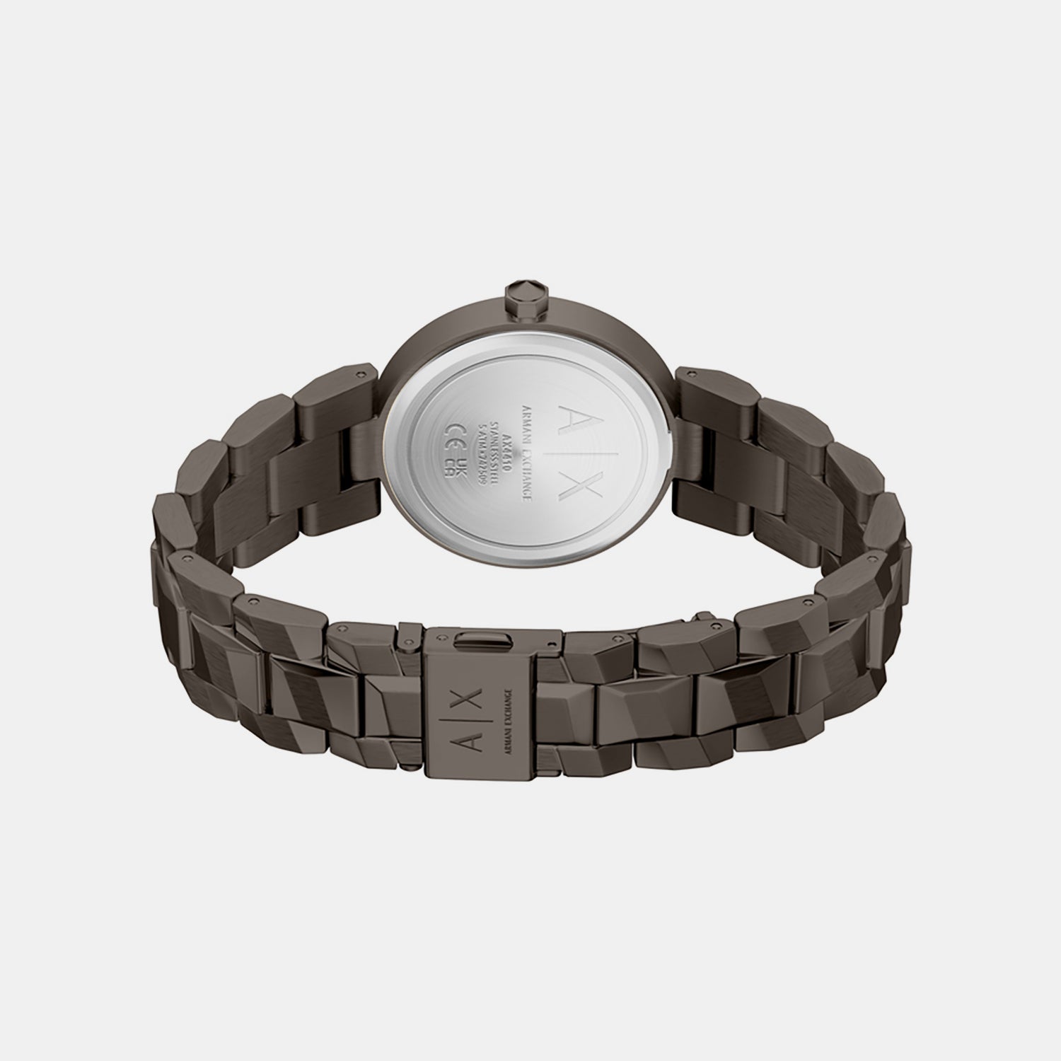 Women Quartz Brown Dial Analog Stainless Steel Watch AX4410