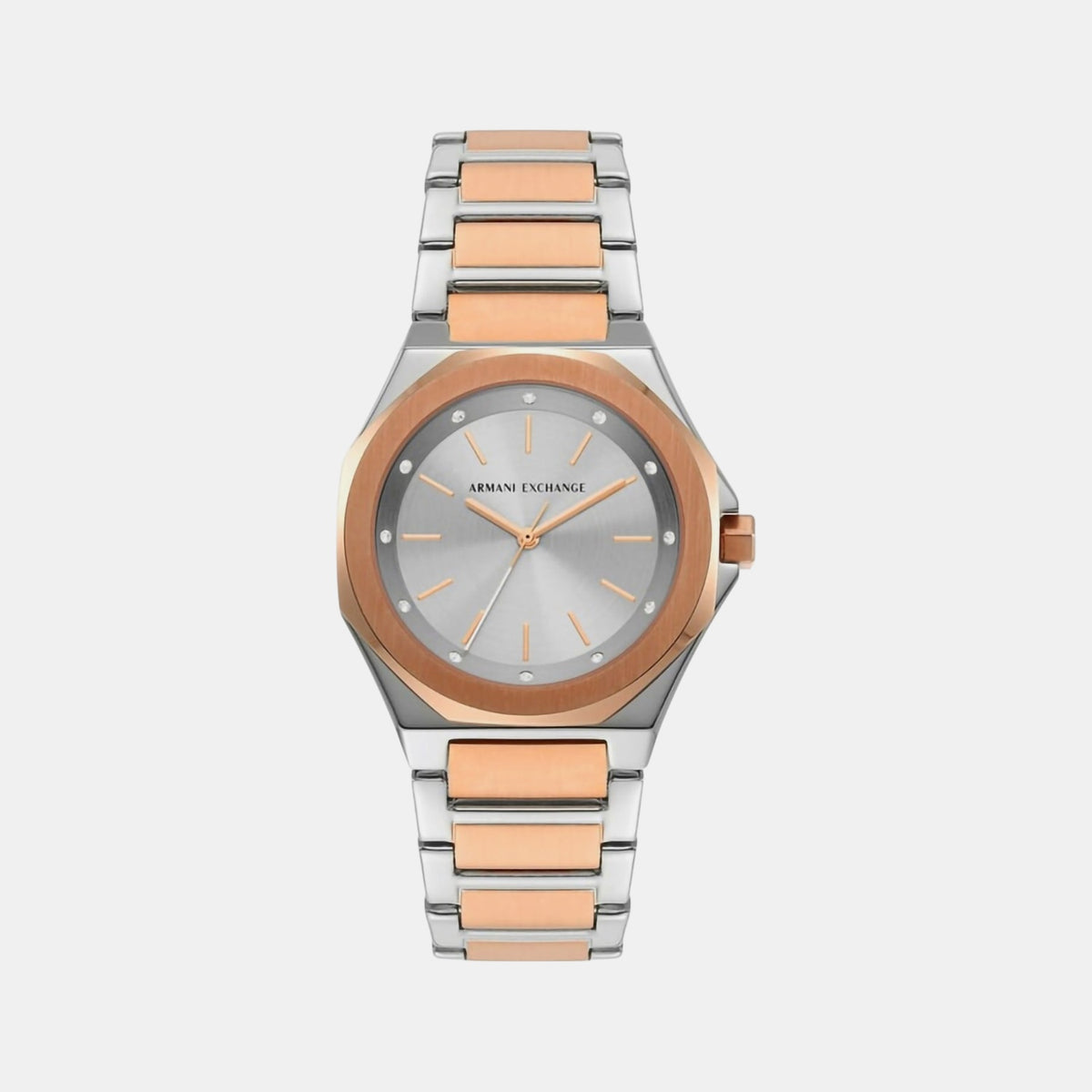 Andrea Women Quartz Silver Dial Analog Stainless Steel Watch AX4607