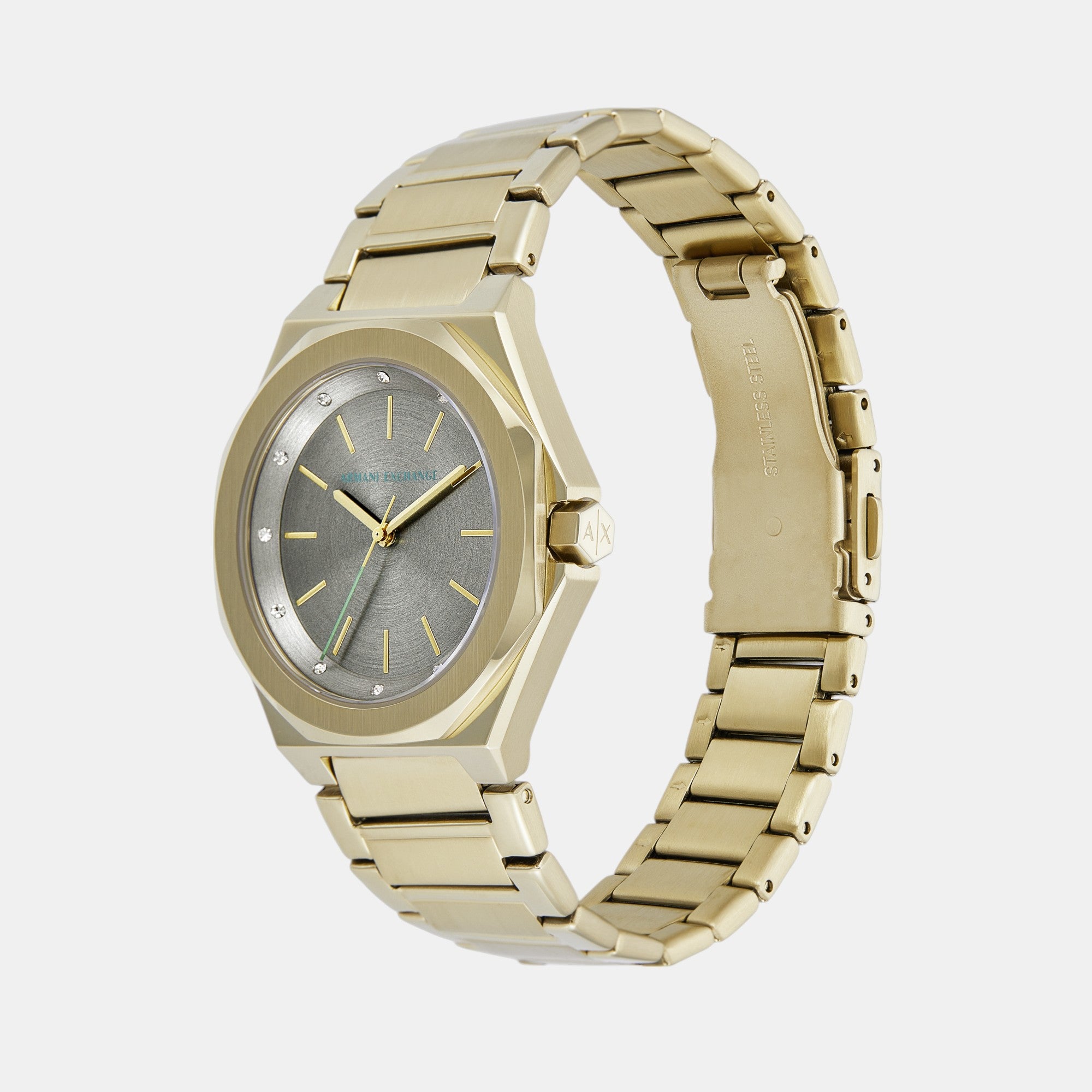 Armani Exchange Women Hexagonal Gray watch