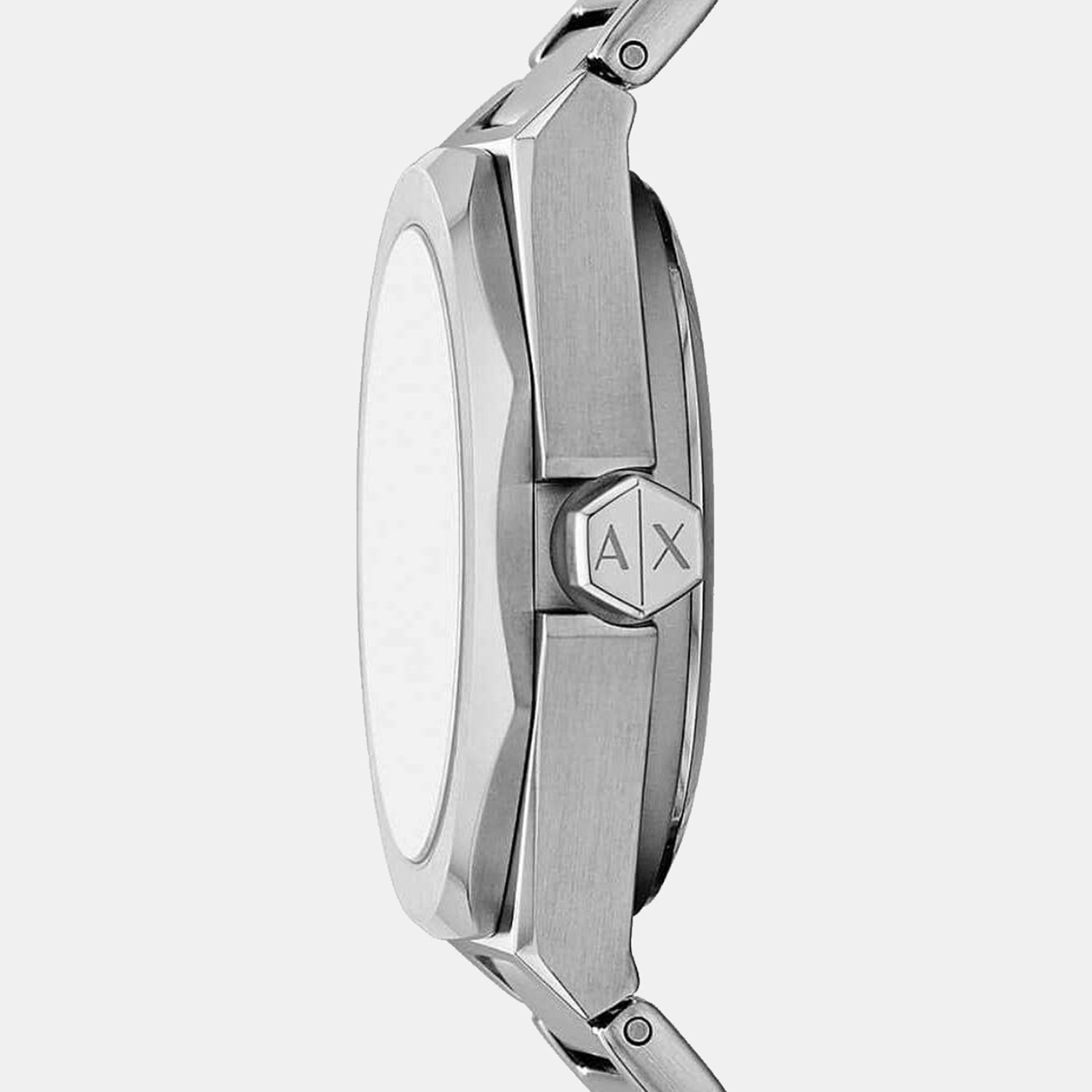 Women Automatic Silver Dial Analog Stainless Steel Watch AX4618